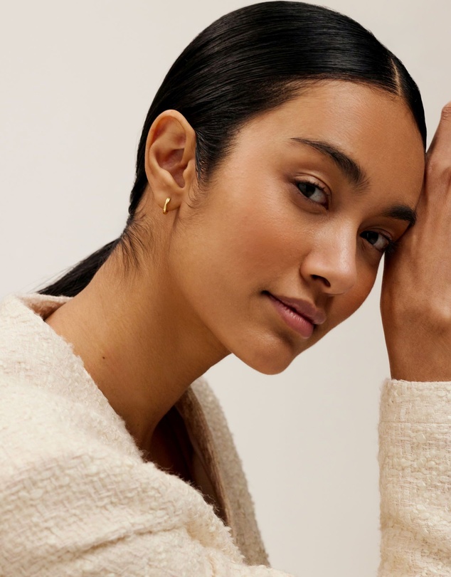 Ted Baker - Crislie Logo Hoop Earrings 12mm