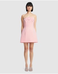LEO LIN - Roselle Applique Bustier Mini Dress