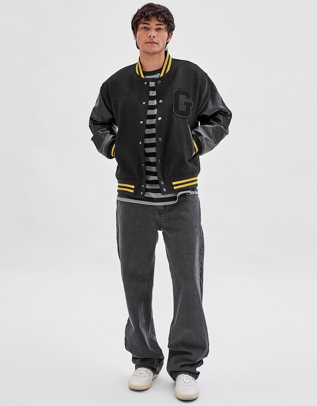 GUESS Originals - GUESS Originals x Batman Black Letterman Jacket