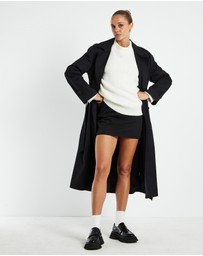 Subtitled - Kerby Simple Black Mini Skirt