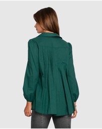 Belle & Bloom - Catch Feelings Pintuck Shirt