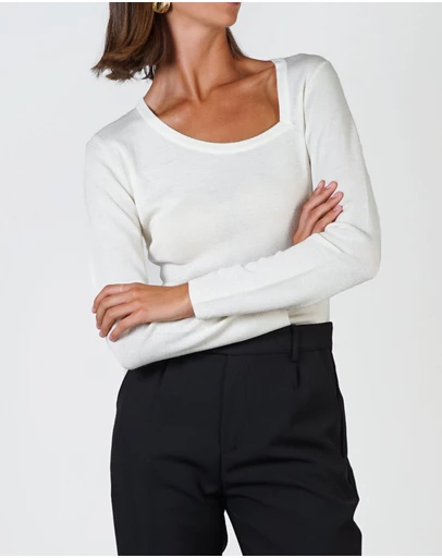 Lydan The Label - Tear Drop Neckline Knit