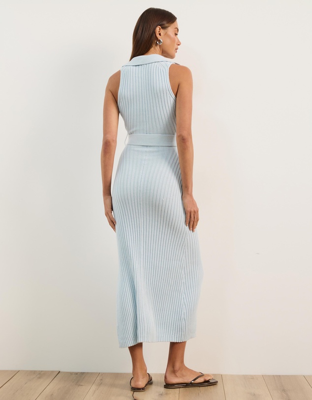 Atmos&Here - Joni Sleeveless Rib Knit Midi Dress