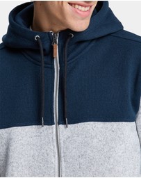 Quiksilver - Mens Keller Block Zip Up Hoodie