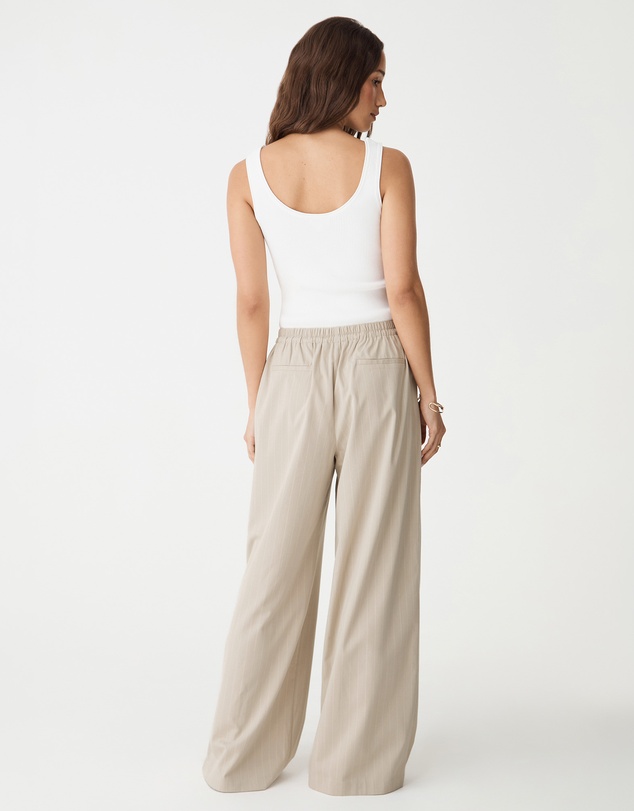 Forcast - Zoe Elastic Pinstripe Pants