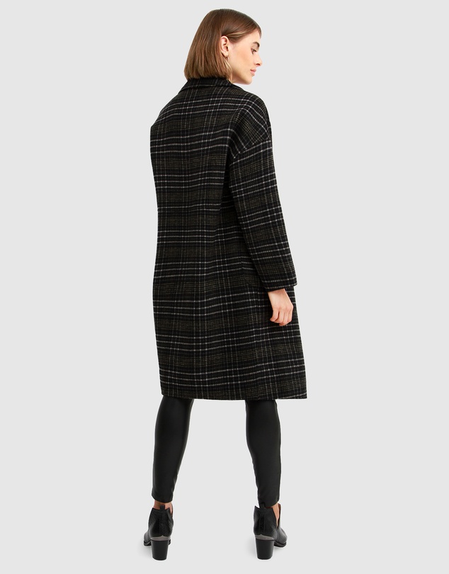 Belle & Bloom - Publisher Double-Breasted Wool Blend Coat