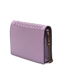 Pre-Loved by Azura Reborn - Pre-Loved Nappa Intrecciato Studded Wallet on Chain