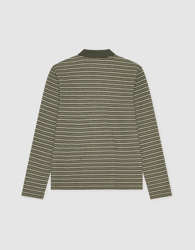 Les Deux - Knitted Stripe LS Polo