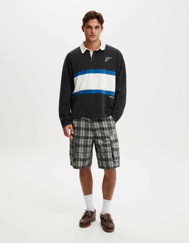 Cotton On - Box Fit Rugby Polo