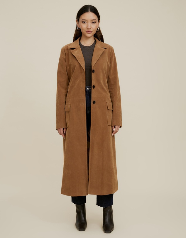 The Fated - Maddie Faux Suede Coat