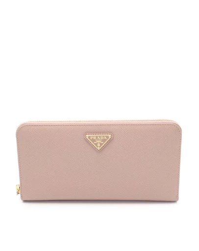 Pre-Loved by Azura Reborn - Pre-Loved Saffiano Triangle Logo Long Wallet