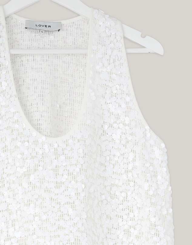 Revibe - Repaired Lover Claudia Sequin Scoop Neck Cami - AU 14