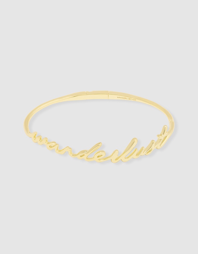 Wanderlust + Co - Wanderlust Gold Bangle