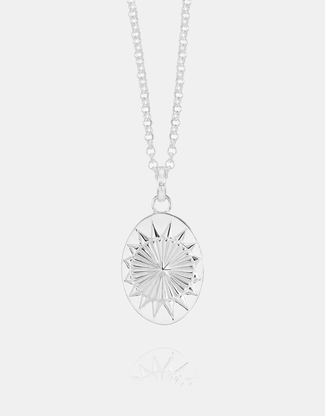 Rachel Jackson - Deco North Star Silver Necklace