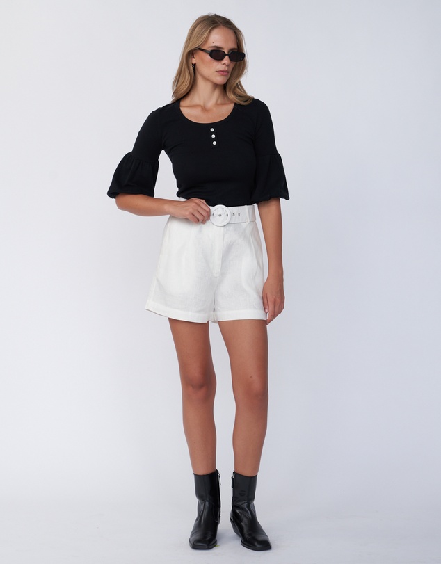 Amelius - Frances Three Quarter Puff Sleeve Knit