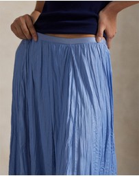 Polo Ralph Lauren - Crinkled Satin A-Line Skirt