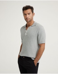 Oxford - Harrison Cable Knit Polo