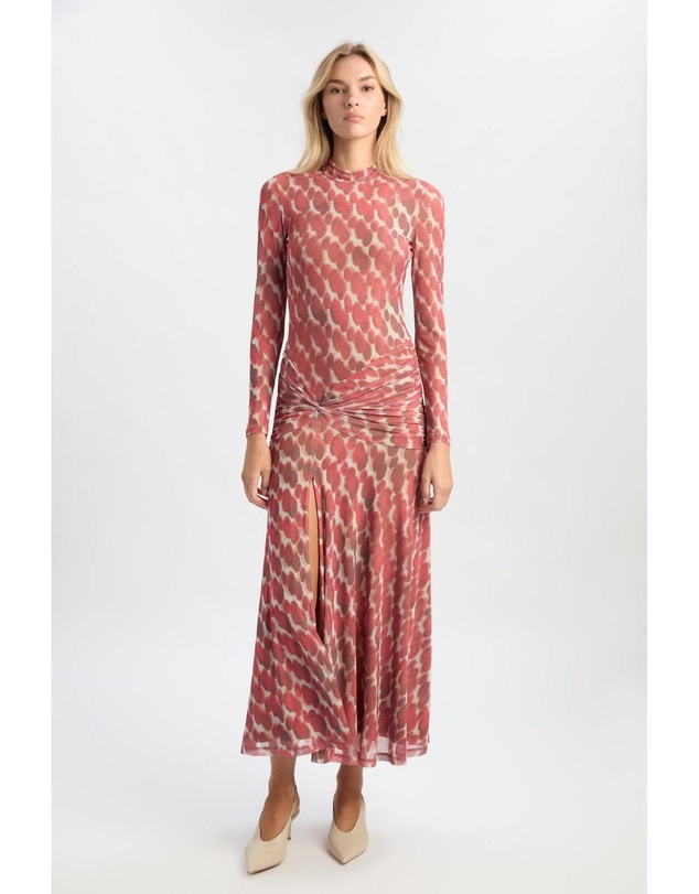 Bardot - Lea Printed Mesh Dress