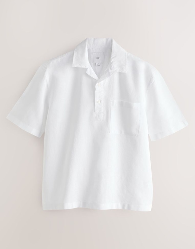 NEXT - Linen Blend Short Sleeve Shirt