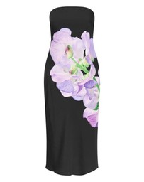 City Chic - Amari Orchid Print Midi Dress