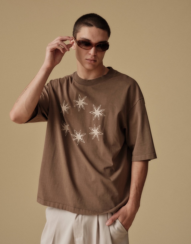 Zanerobe - Star Sign Flow Tee GD Choc