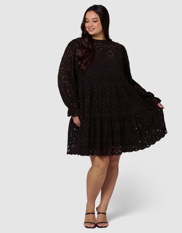 Something 4 Olivia - Millie Broderie Mini Dress