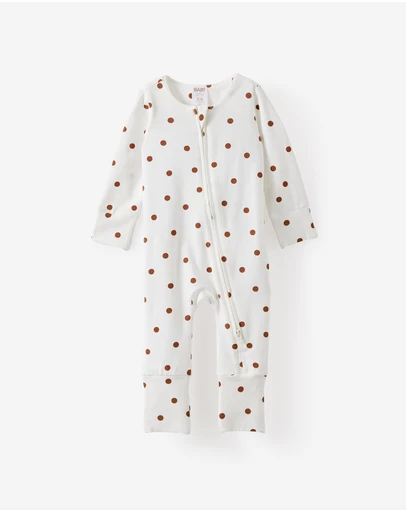 Cotton On Kids - Growie Long Sleeve Zip Romper