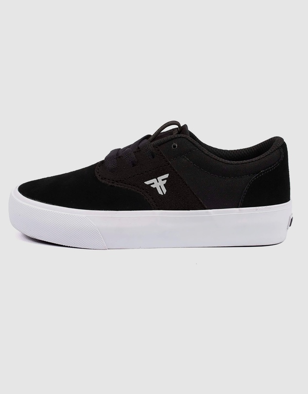 Fallen Footwear - Fallen Footwear Phoenix Kids Vulcanised Sole Shoes Black/White