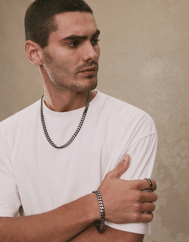 Najo - Nero Men's 8.5mm Steel Chain Necklace
