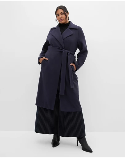 City Chic - Riley Row Belted Coat