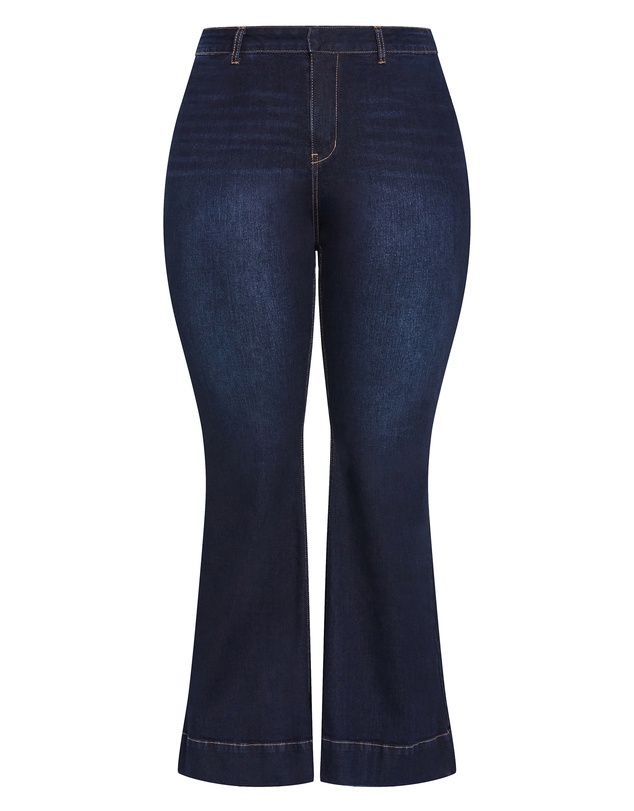 City Chic - Plus size Harley Fit West End Jean - dark wash
