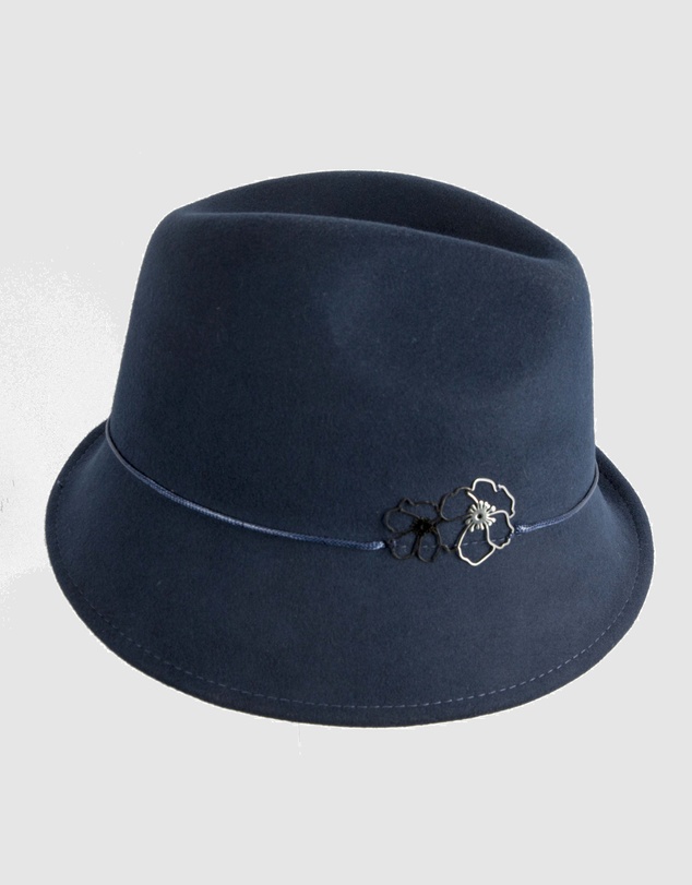 Max Alexander - Felt Navy Trilby Hat