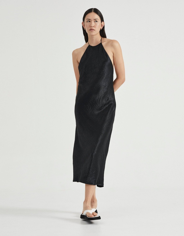 Third Form - Crush Bias Halter Dress