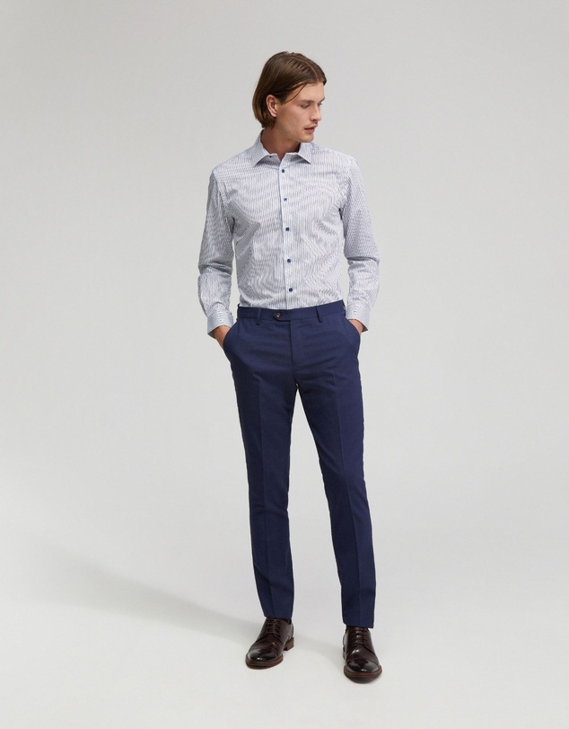 Oxford - Beckton Cotton Striped Shirt