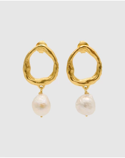 Haze & Glory - ICONIC EXCLUSIVE - La Pearl Earrings - Gold