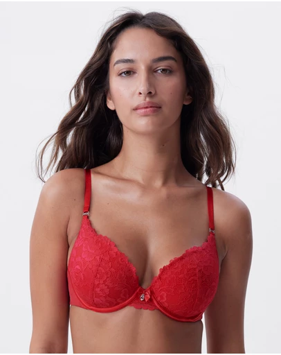 Bras N Things - Bethany Essentials Contour Bra - Red