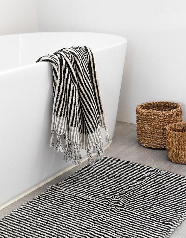 Miss April - Striped Bathroom Set