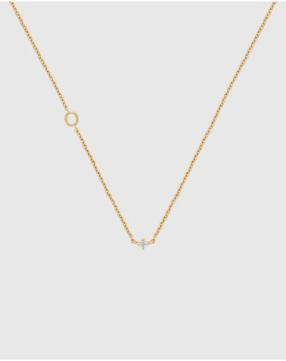 YCL  - Petite Initial Necklace O