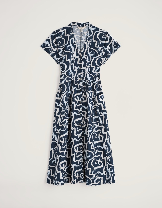 Seasalt - Seasalt Cornwall Navy Fowen Shirt Dress