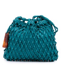 Pre-Loved by Azura Reborn - Pre-Loved Woven Lambskin Drawstring Pouch