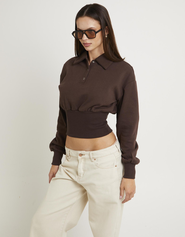 Subtitled - Tori Fleece Button Up