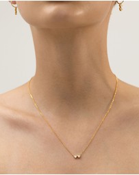 SAINT VALENTINE - Two Of A Kind Heart Necklace - Gold