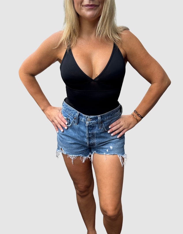 Core Trainer - V-Neck Plunge Bodysuit