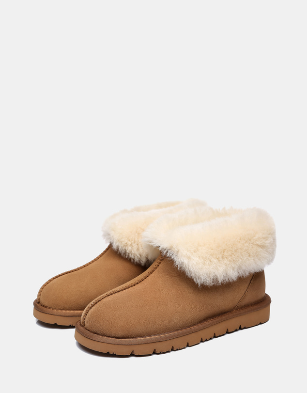 EVERAU - EverAU Ugg Mallow Slipper Sheepskin Upper House Shoes