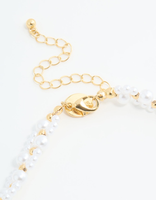 Lovisa - Gold Plated Pearl Choker Necklace