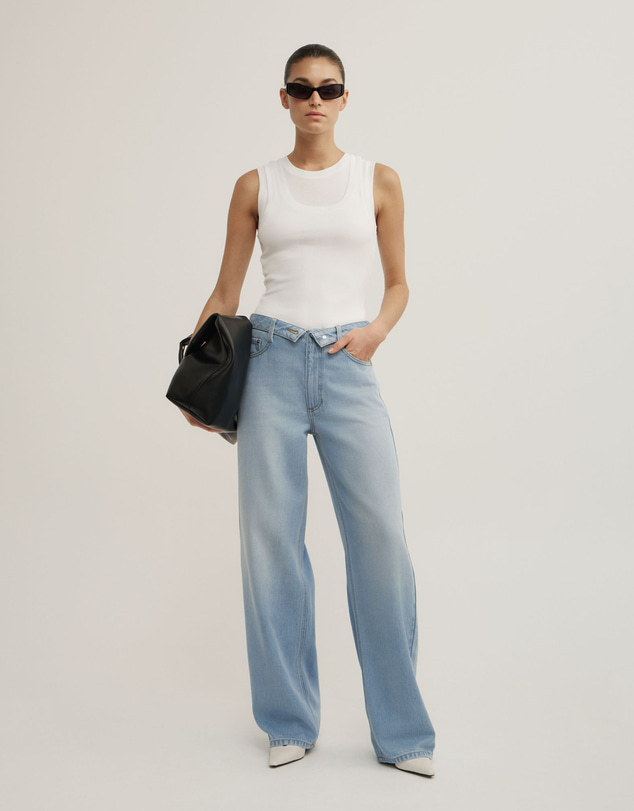 Witchery - Fold Waist Slouch Jeans