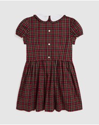 Polo Ralph Lauren - Plaid Ruffled Cotton Poplin Dress - ICONIC EXCLUSIVE - Kids