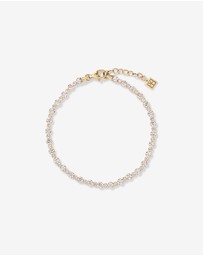 Michael Hill - Cubic Zirconia Alternating Tennis Bracelet in 18kt Gold Vermeil