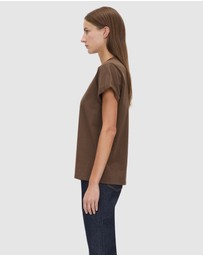 C&M CAMILLA AND MARC - Maren Logo Roll Sleeve Tee