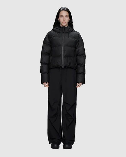 RAINS - Women's Alta Short Puffer Jacket Black